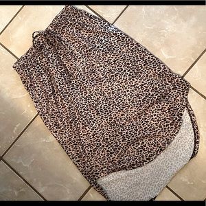 Leopard print skirt